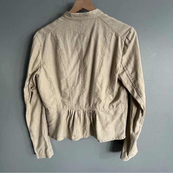 Michael Kors Tan Tweed Jacket. Medium - Picture 10 of 10